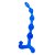 PLUG ANAL ESFERAS EM JELLY BENDY TWIST AZUL U - Imagem 1