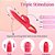 Vibrador Ponto G e Clitóris Com 3 Modos de Vibrações, 3 Modos de Movimentos Vai e Vem -  7464 - Imagem 3