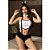FANTASIA COELHA SHORT PRETO/BRANCO G - Imagem 1