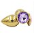 Plug Anal Metal Joia com Cristal 7x2,8cm DOURADO - P - 7052 - Imagem 2