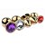 Plug Anal Metal Joia com Cristal 7x2,8cm DOURADO - P - 7052 - Imagem 3