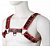 FETICHE HARNESS C/ FIVELAS FRONTAIS LOVETOYS PRETO/VERMELHO - Imagem 1