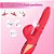 Vibrador Recarregável Ponto G Com Anéis Vai e Vem e Clitóris com Sucções - PG123 / 7465 / XE1010 - Imagem 5