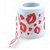 BRINCADEIRA PAPEL HIGIENICO COM MARCAS DE BEIJOS DE BATOM - Imagem 1