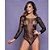 LINGERIE YAFFA BODY COM MANGA Y6454 PRETO U - Imagem 1