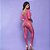 LINGERIE YAFFA MACACÃO NEON COM MANGA 3/4 Y9032 ROSA U - Imagem 2