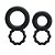 Anel Peniano Duplo Silicone com Textura Ondular  - Ring - 7330 - Imagem 1