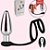 Plug para Próstata em Aço com Anel Duplo e controle Remoto - SI 8639 - Imagem 1