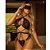 Conjunto Body Spider Sexy com Sutiã de Aro Inteiro - DESEJO COM PRETO (Segredo) - 648 - Imagem 4