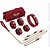 KIT SADO LUXO Com Bolsa - Bolsa de Bondage - Algemas, Tornozeleiras e Coleira com Corrente - SI - 7503 - Imagem 1