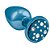 PLUG ANAL CRAVEJADO EM STRASS HARD (HA134) AZUL P - Imagem 1