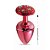 PLUG ANAL CRAVEJADO EM STRASS HARD (HA134) VERMELHO P - Imagem 2