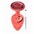 PLUG COM PEDRA HARD (HA118V) VERMELHO P - - Imagem 2