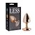 PLUG ANAL LESS CRAVEJADA HARD (HA144) DOURADO/VERMELHO M - Imagem 1