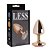 PLUG ANAL LESS CRAVEJADA HARD (HA143) DOURADO/VERMELHO P - Imagem 1