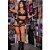 Conjunto Sexy Rock Star - Preto - 498 - Universo feminino - Imagem 1