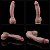 Pênis Dupla Densidade 27x5,3cm Dual Layered Platinum Silicone Cock Marrom - LOVETOY - PE177 - Imagem 4