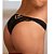 Calcinha Tanga Drapeada - Eternity Glow FDLP PRETO - Imagem 2