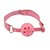 Fantasia KIT Rabo de Raposa com Tiara de Orelhas, Grampos Para os Seios em Metal e Gargantilha com Máscara (Rosa) - Imagem 2