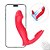 Vibrador de Ponto G e Clitóris Com Movimento Vem Cá - Vermelho - Recarregável com APP - HADASSA - Imagem 4