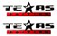Par Emblema Texas Edition Preto / Vermelho - Imagem 1