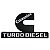 Emblema Cummins Turbo Diesel Branco - Imagem 2