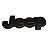 EMBLEMAS JEEP RENEGADE DIANTEIRO / TRASEIRO PRETO - Imagem 2