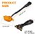 KIT LED DE GRADE LARANJA RAPTOR F250 RANGER HILUX S10 3 PEÇA - Imagem 2