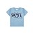 CONJUNTO PIJAMA MASCULINO INFANTIL SKATE - AZUL CELESTE - Imagem 3