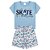 CONJUNTO PIJAMA MASCULINO INFANTIL SKATE - AZUL CELESTE - Imagem 1