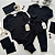 Conjunto Body Preto Liso Canelado - Imagem 2
