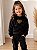 Blusa Fleece Preta com Coração - Imagem 2