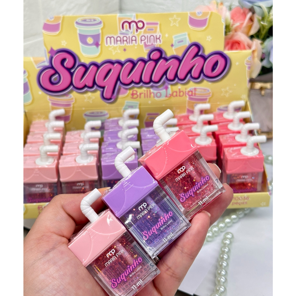 BRILHO LABIAL - MARIA PINK - SUQUINHO - Imagem 1