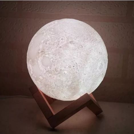 UMIDIFICADOR / LUMINÁRIA 3D LUA - 15 CM - Imagem 2