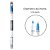 CIS Marca Texto LUMINI EX SLIM - Azul - Imagem 1