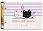 Mini Caderno Argolado Capa Dura Cute Cat Cadersil - Imagem 4
