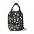 Mini Mochila Quadrada By Sof Floral Preto Sabra - Imagem 2