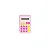 Calculadora de Bolso 8 Dígitos Rosa Flip Flor com Bateria Leonora - Imagem 1