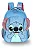 Mochila De Costas Infantil Stitch Peluciada Azul Luxcel - Imagem 1