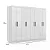Roupeiro Maxel Paris 100 % MDf 8 Portas Com 4 Gavetas - Imagem 5