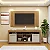 Conjunto Rack + Painel Valdemoveis Firezi 160 LArgura tv ate 50 - Imagem 1