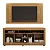 Conjunto Rack + Painel Valdemoveis Firezi 160 LArgura tv ate 50 - Imagem 5