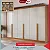 Roupeiro Bianchi Casal 100% MDF Master 6 Portas e 6 Gavetas com pes - Imagem 3