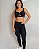 Conjunto Virginia - Calça Legging c/ Suporte atrás e Top c/ Botões - Imagem 2