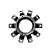 Cubo Outboard Radial Randon 8090 2017 a 2020 - 100000115506 - Imagem 1