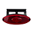 Lanterna Elipse com Suporte Flexível LED Bivolt – Vermelha – 2043VM - Imagem 1