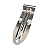 Dobradiça FG 3 Furos Carbono Única - 57000400004 - Imagem 1