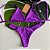 Biquini Violeta canelado - Top Fixo - Imagem 2