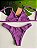 Biquini Lurex Roxo Plum Texturizado - Top Fixo - Imagem 4