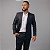 Terno/Costume Slim Fit Microfibra - Preto Com Risca De Giz - Imagem 2